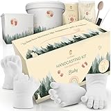 SOULBABY® Gipsabdruck Baby Hand und Fuß [4 Abdrücke] I 100% Made in Germany I Baby Geschenk...
