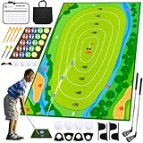 Auney Minigolf Kinder Outdoor Indoor,50PCS Golf Game Set mit 4 Bunten Golfschläger,20 Bälle,2 Golf...