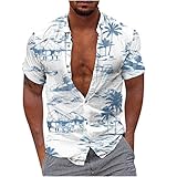 Amazon Outlet Angebote Sale Sommerhemd Herren Kurzarm Atmungsaktiv Hawaiihemd 2024 Slim Fit T Shirt...