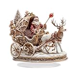 Generisch Desktop Weihnachtsdekoration | 2D Acryl Weihnachtsfiguren Santa Claus Rentier...