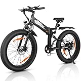 VARUN E Bike Herren Damen, 26' *4.0' Fatbike E-Mountainbike mit 𝟒𝟖𝐕...