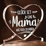 Juratar® Muttertagsgeschenke für Mama von Tochter Sohn, Holzschilder Heimat Dekoration Mama...