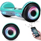SISIGAD Hoverboard 6,5 Zoll Elektro Scooter für Kinder und Jugendliche, Hoverboards mit Bluetooth...