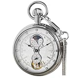 VIGOROSO Herren Vintage Vollkupfer Handaufzug mechanische Sekunden- und...