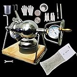 LXosff Traditionelle altmodische Popcorn-Maschine, Hochdruck-Popcorn-Maker-Maschine Mini Edelstahl...