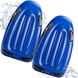2 Stück Erwachsene Schwimmbrett - Aufblasbares Bodyboard -Schwimmende Trainingshilfe Kickboard-...