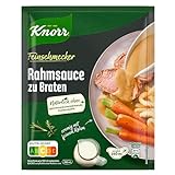 KNORR Feinschmecker Rahmsauce zu Braten leckere hellbraune Sauce ohne geschmacksverstärkende...