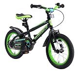 BIKESTAR Kinderfahrrad 14 Zoll für Mädchen und Jungen ab 4 Jahre | Kinderrad Urban Jungle |...