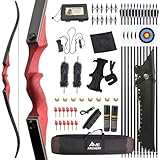 Poearcus 60” Black Hunter Original Recurve-Bogen für Links- und Rechtshänder 20-60 lbs...