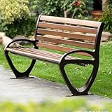 Gartenbank für den Außenbereich, Latten-Design für Komfort, ideal für Gärten, Höfe und...