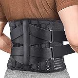 SXHMSAL Rückenbandage Rückengurt Atmungsaktiv Rückenstützgurt Fitness Rückenbandage Rückengurt...