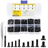500 Stk M2 M2.5 M3 Schrauben Set, Senkkopfschrauben, Flachkopfschrauben, Maschinenschrauben...