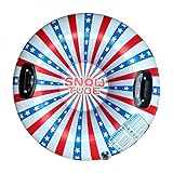 zhandouji 37 Zoll Aufblasbare Schlitten für Kinder und Erwachsene, Aufblasbare Snow Tube Schlitten...