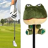 Weikeya 1 x Golf Schlägerkopfhülle, Froschform,Plüsch Golfschlägerhaube Driver Fairway Golf Head...