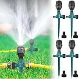 4Pcs Rasensprenger,Wassersprenger Garten,360° Sprühregner,Sprinkler Rasensprenger,Rasensprenger...