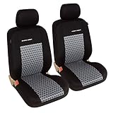eSituro Einzelsitzbezug Auto Sitzbezüge universal Sitzbezug für Auto Schonbezug Schoner grau...
