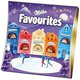Milka Favourites Adventskalender mit Pralinen in fünf Sorten – Alpenmilch, Oreo, Nuss,...