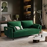 Yaheetech 2 Sitzer Sofa, Loveseat, Sofa mit 2 Kissen und Armlehnen, Moderne Couch Sofa aus...
