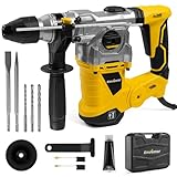 ENVENTOR SDS-Plus Bohrhammer, 1500W Schlagbohrmaschine, 6Joule Abbruchhammer mit...