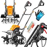 MASKO® Motorhacke elektrisch | Gartenfräse 1500 Watt 40cm Breite 20cm Tiefe | Bodenhacke...