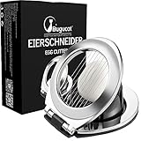 Bugucat Eierschneider aus Edelstahl, 2 in 1 Eierteiler aus 304 Edelstahl Egg Slicer Splitter Chopper...