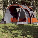 Vopese Tunnelzelt 4 Personen Grau Wasserdicht Campingzelt Model94745