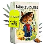 50 Entdeckerkarten für Kinder – Outdoor Schatzsuche und Natur entdecken I Spannendes Suchspiel I...