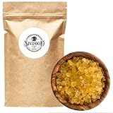 SIVIFOOD goldene Kandiszucker Bruchstücke mit Safran im 1kg Vorteilspack - goldener Krustenkandis...