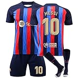 Barcelona Trikot 23/24 Fussball Trikot Kinder Set Fußball Trikot Set Hause/Auswärts Fußballtrikot...