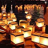 Bluelover 10Pcs Wasser Schwimmende Kerze Halter wasserdichte Kerzenhalter Laterne Wollen Licht Kerze...