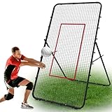 LIANTRAL Volleyball Rebounder Netz, 2,2 x 1,2 m, Volleyball-Trainingsgerät mit Schlagzone für...