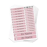 130 Stück personalisierte Namensaufkleber Set-Bögen Mini/Mittel/Groß - Spülmaschine...