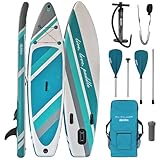 ALPIDEX Stand Up Paddle Set SUP 320 x 76 x 15 cm max. belastbar bis 200 kg Aufblasbar Stabil Leicht...