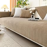Couchbezug, Chenille, weich, rutschfest, Sofaschoner für 1–4 Sitzer, U-Form & L-Form,...