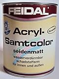 Feidal Acryl Samtcolor/farblos/seidenmatt / 375 ml/Klarlack auf Wasserbasis/PU-verstärkt/für...