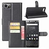 HualuBro BlackBerry Keyone Hülle, [Standfunktion] [All Around Schutz] Premium PU Leder Leather...