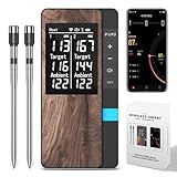 Pakinui Fleischthermometer Kabellos, Meat Grill Thermometer Mit Doppelsonde, Bluetooth...