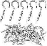 MOGADEE® Schraubhaken Edelstahl 10 Stück, Deckenhaken, Hakenschraube, Haken zum Schrauben,...