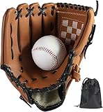 LeapBeast Rechte Hand Baseball Handschuhe, Softball Handschuhe mit 1 Ball, Erwachsenen Baseball...