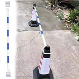 Erweiterbarer Straßenkegel Verbindungsstange für Verkehrskontrolle, Auffahrt, Parkplatzsperre,...