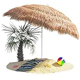 Kingsleeve® Sonnenschirm Hawaii Ø160cm Neigbar Höhenverstellbar UV Schutz 30+ Groß Rund Balkon...