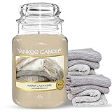 Yankee Candle Duftkerze – Warm Cashmere – Kerze mit langer Brenndauer bis zu 150 Stunden, Große...