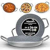 TEHORNEO Paella Pfanne Induktion, Paella Pfanne 30cm Antihaftbeschichtete aus Aluminium, Paella...