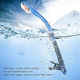 Generic Schwimmen Schnorchel, Schnorchelnausrüstung für Erwachsene Silikon und PC mit Großem...