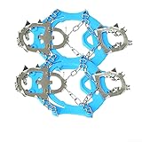 Rutschfeste Steigeisen mit 13 Zähnen zum Skifahren, Wandern und Eisfischen mit Gummi- und...