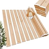 Rollrost 140x200 cm - 21 Leisten - extra starker Lattenrost aus Massivholz - belastbar bis 250 kg -...