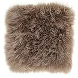 -LUXOR- living Sitzkissen aus echtem Schaffell – kuscheliges & bequemes Stuhlkissen, Lammfell...