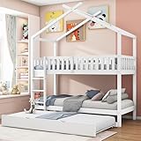 LTGB Etagenbett, Hochbett 90x200, Stockbett für 3 Kinder, Kinderbett mit Lattenrost, Etagenbett 3...