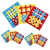 Toyvian 9 Stück Teiliges Mini Ticktacktoe Brettspiel aus Weichem Filz in Farben Pädagogisches...