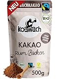 koawach Bio Backkakao Kakaopulver versch. Größen – ohne Koffein, vegan, fairtrade. Natürlich,...
